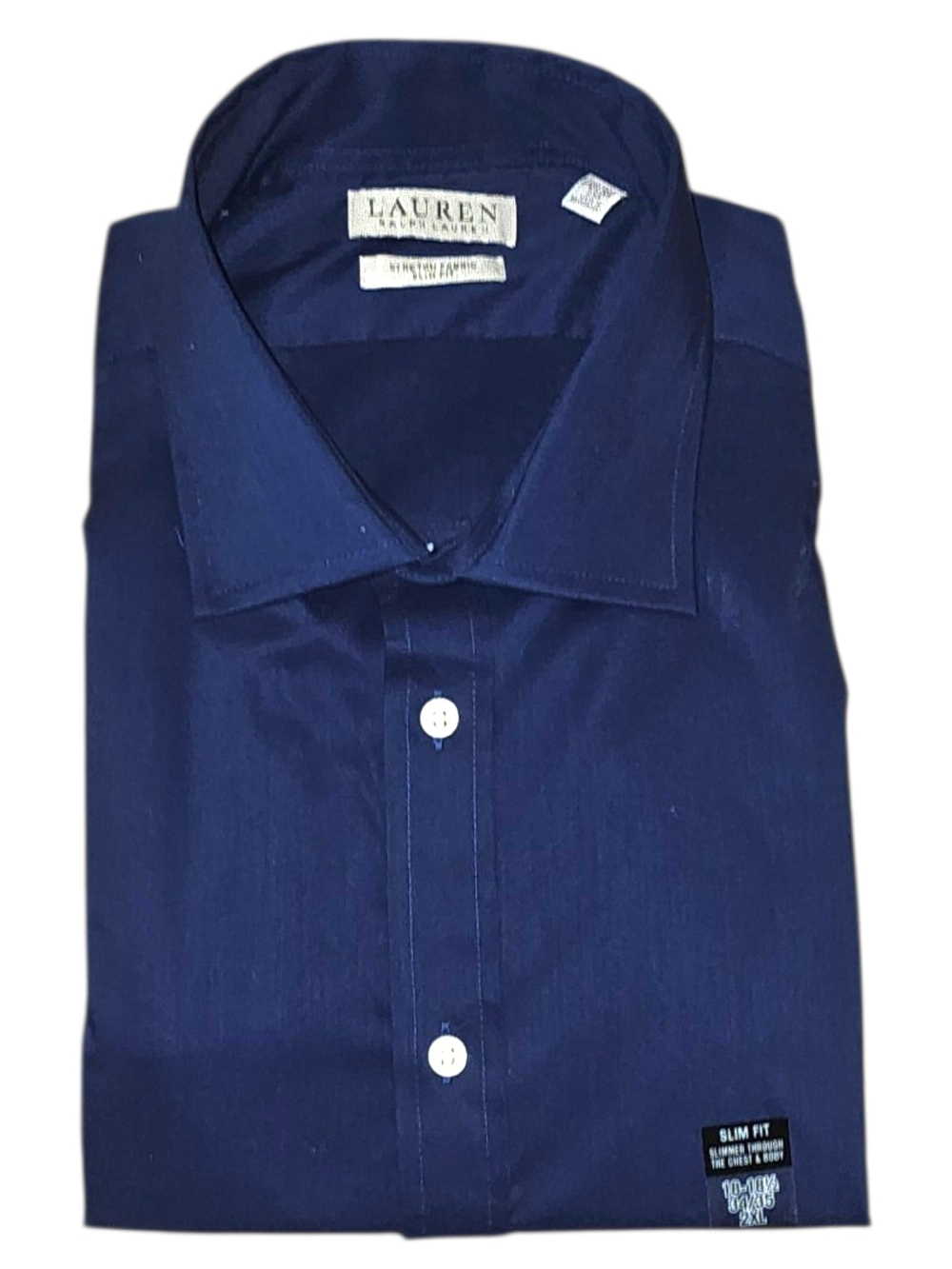 Lauren Ralph Lauren Men's Slim-Fit Dark Navy Dress Shirt